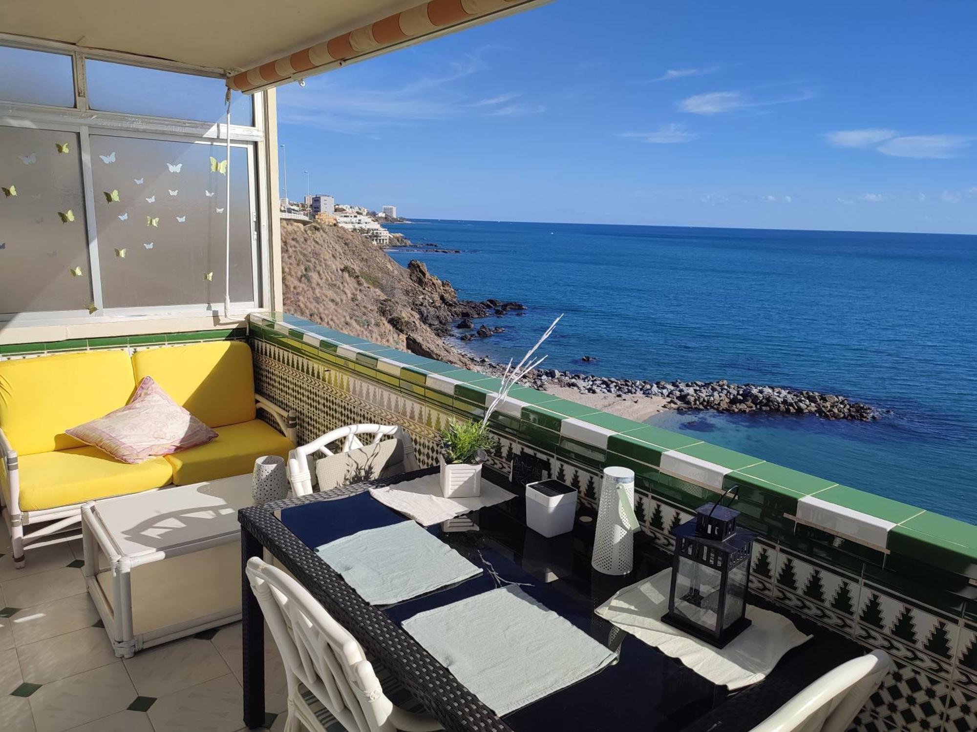 Apartamento en playa semi-privada Benalmádena Exterior foto